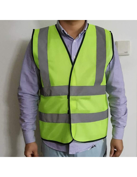 Chalecos de Seguridad ZOJO 12 Paquetes Amarillo Neón Chalecos de Seguridad ZOJO 12 Paquetes Amarillo Neón