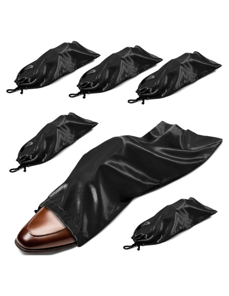 Bolsas de Almacenamiento para Zapatos Ersmak - 6 Piezas de Satén 45x20cm Bolsas de Almacenamiento para Zapatos Ersmak - 6 Piezas de Satén 45x20cm