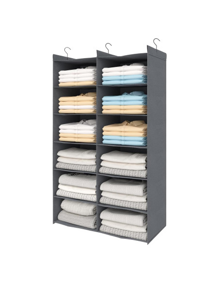Organizador de Closet Colgante ALLTIDYUP 6 Niveles Doble Fila Organizador de Closet Colgante ALLTIDYUP 6 Niveles Doble Fila