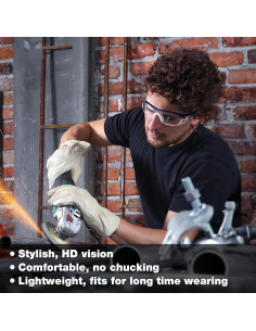 Gafas de Seguridad WORKPRO Z87.1 Anti Niebla 3 Piezas 2