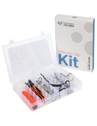 Kit de Clips de Buceo Rosemont Scuba 32 Piezas Acero Inoxidable