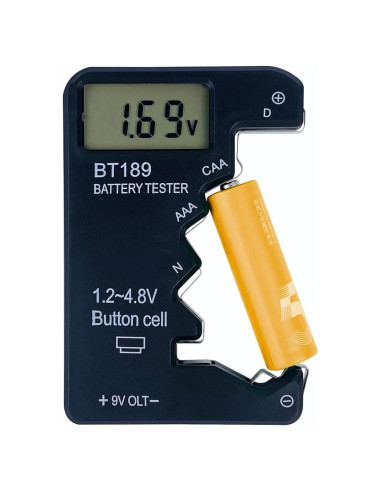 Probador de Baterías ZUFECY BT-189 Digital para AA AAA 9V