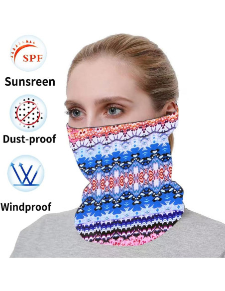 Bufanda Gaiter Cuello 6 Piezas Boho Accesorios Unisex Bufanda Gaiter Cuello 6 Piezas Boho Accesorios Unisex