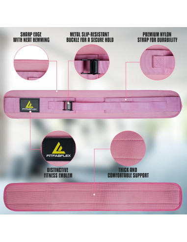 Cinturón de empuje de cadera FITFABFLEX Rosa ajustable