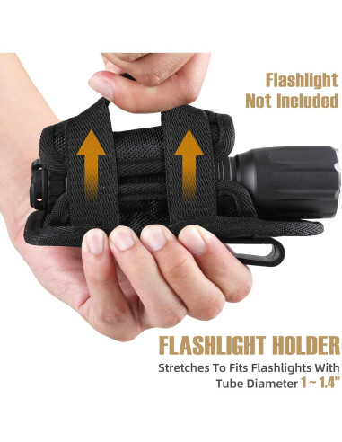 Funda para Linterna LIVANS con Clip Rotativo 360 - 2 Pzs