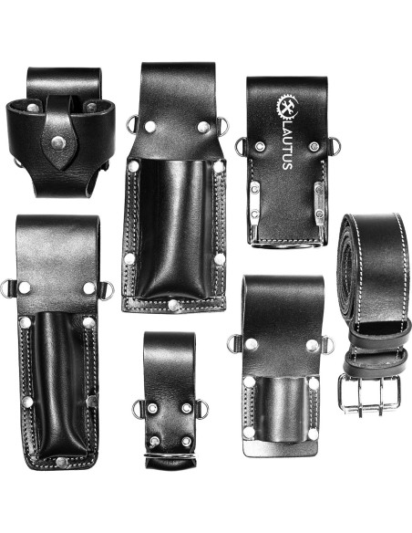 Cinturón de Andamio LAUTUS | Cuero 7 Piezas | Talla 81-127 cm Cinturón de Andamio LAUTUS | Cuero 7 Piezas | Talla 81-127 cm