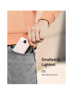 Power Bank VEEKTOMX 10000mAh Carga Rápida 22.5W Rosa 2