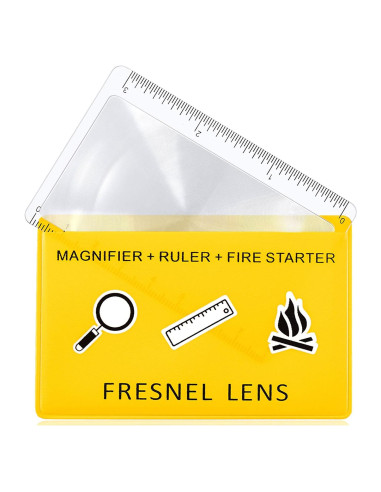 Lente Fresnel Frienda 20 Piezas Iniciador de Fuego Solar