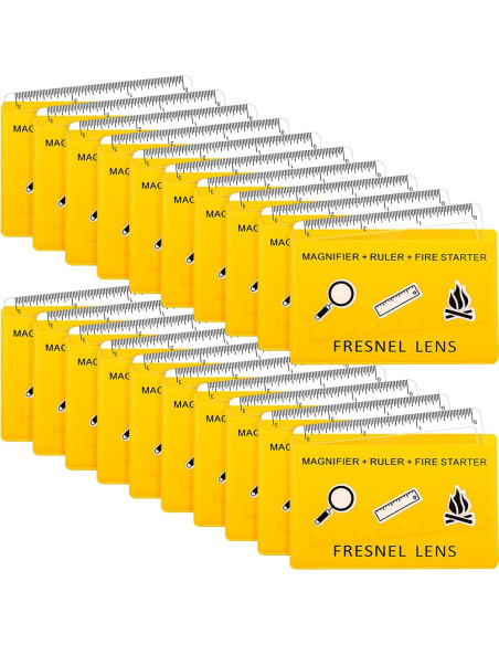Lente Fresnel Frienda 20 Piezas Iniciador de Fuego Solar Lente Fresnel Frienda 20 Piezas Iniciador de Fuego Solar