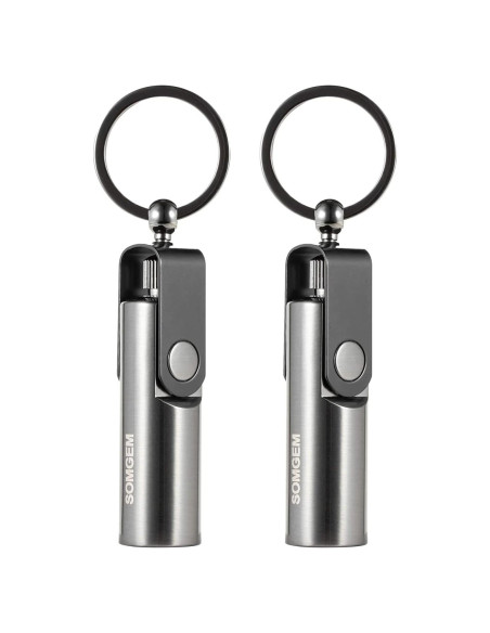 Encendedor Permanente SOMGEM Llavero 2 Piezas Impermeable Encendedor Permanente SOMGEM Llavero 2 Piezas Impermeable