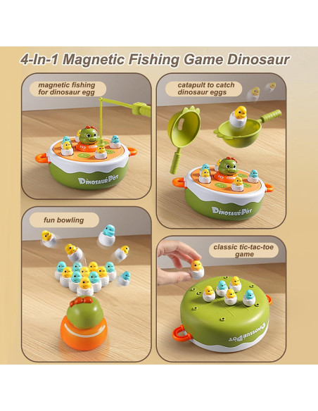 Juego de Mesa 4 en 1 GGFSSQ Dinosaurio Interactivo Juego de Mesa 4 en 1 GGFSSQ Dinosaurio Interactivo