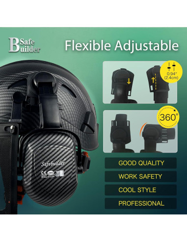 Casco de Seguridad SAFEBUILDER CR08-N con Visera y Protectores