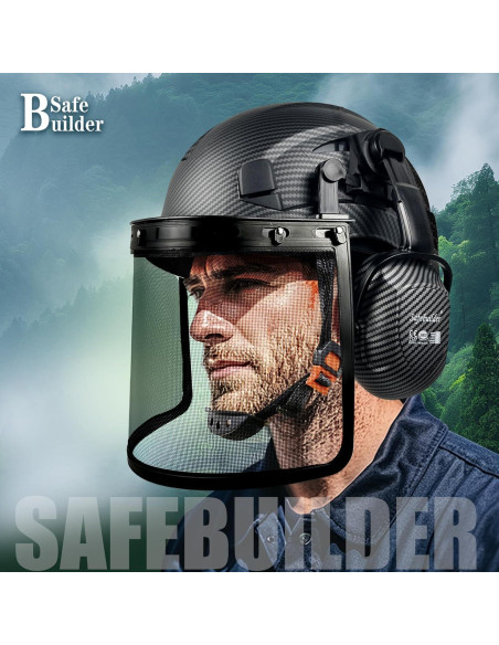 Casco de Seguridad SAFEBUILDER CR08-N con Visera y Protectores Casco de Seguridad SAFEBUILDER CR08-N con Visera y Protectores