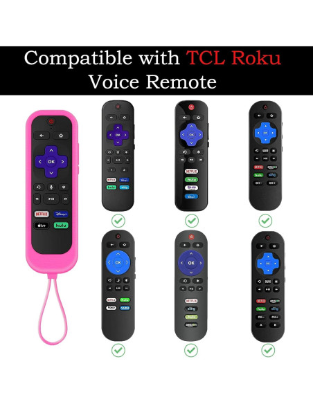 Funda de Control Remoto Universal Gavyqier para Roku 2Pack Funda de Control Remoto Universal Gavyqier para Roku 2Pack