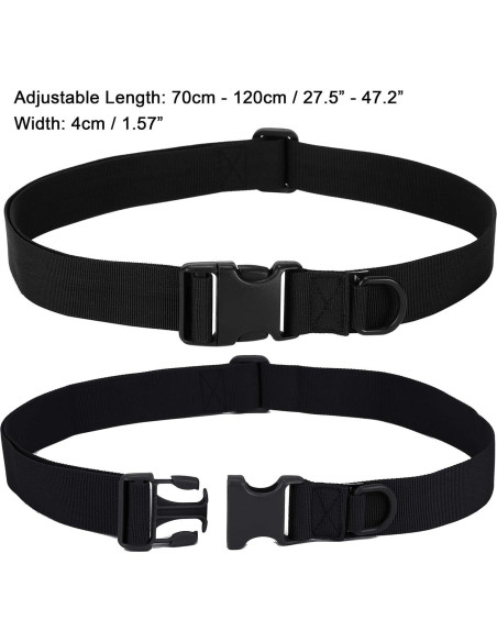 Cinturón Táctico CamGo Ajustable Nylon 70-120 cm Negro Cinturón Táctico CamGo Ajustable Nylon 70-120 cm Negro