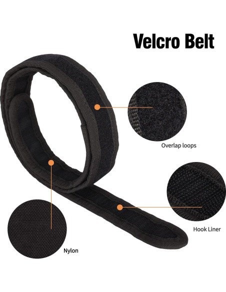 Cinturón Táctico YAKEDA 7 en 1 Ajustable Nylon Negro Cinturón Táctico YAKEDA 7 en 1 Ajustable Nylon Negro