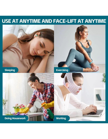 Máscara Reafirmante MZLUWM para Doble Papada - Rosa Máscara Reafirmante MZLUWM para Doble Papada - Rosa