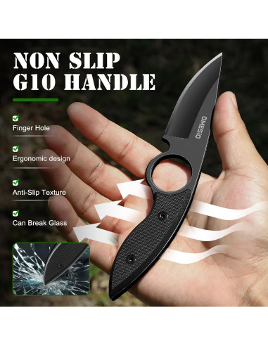 Cuchillo Fijo Omesio EDC 181g Acero Inoxidable Mango G10