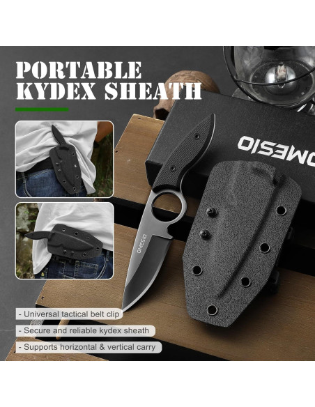 Cuchillo Fijo Omesio EDC 181g Acero Inoxidable Mango G10 Cuchillo Fijo Omesio EDC 181g Acero Inoxidable Mango G10