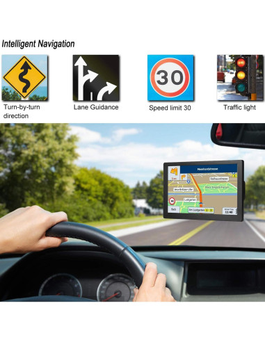 GPS para Camiones LOVPOI A9 22.86 cm Navegación Actualizada