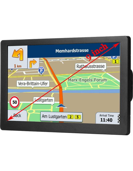 GPS para Camiones LOVPOI A9 22.86 cm Navegación Actualizada GPS para Camiones LOVPOI A9 22.86 cm Navegación Actualizada