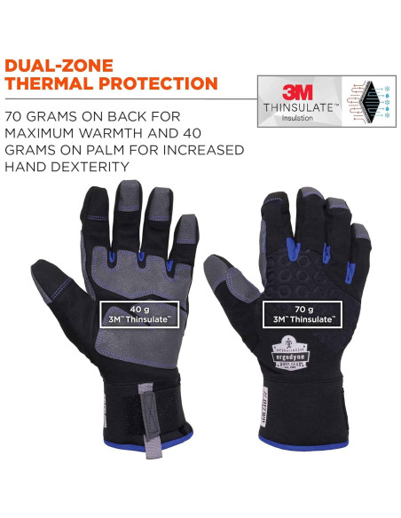 Guantes de Trabajo Impermeables Ergodyne ProFlex 817WP XL Guantes de Trabajo Impermeables Ergodyne ProFlex 817WP XL