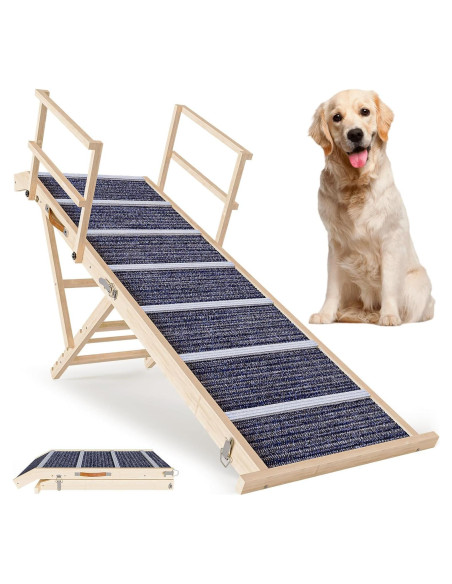 Rampa Plegable para Perros TOCRETOARE 162.56 cm Antideslizante Rampa Plegable para Perros TOCRETOARE 162.56 cm Antideslizante