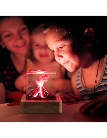 Lámpara de Lava Volcán JUDA 3D Luz Nocturna Decorativa Lámpara de Lava Volcán JUDA 3D Luz Nocturna Decorativa