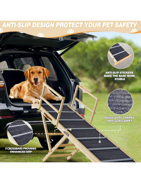 Rampa Plegable para Perros TOCRETOARE 162.56 cm Antideslizante Rampa Plegable para Perros TOCRETOARE 162.56 cm Antideslizante