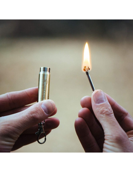 Encendedor Permanente SURVIVE Bullet Metal Llavero Compacto Encendedor Permanente SURVIVE Bullet Metal Llavero Compacto