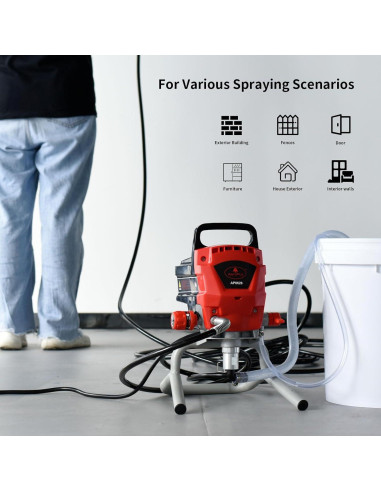 Pulverizador de Pintura AEROPRO AP8628 950W 3300 PSI