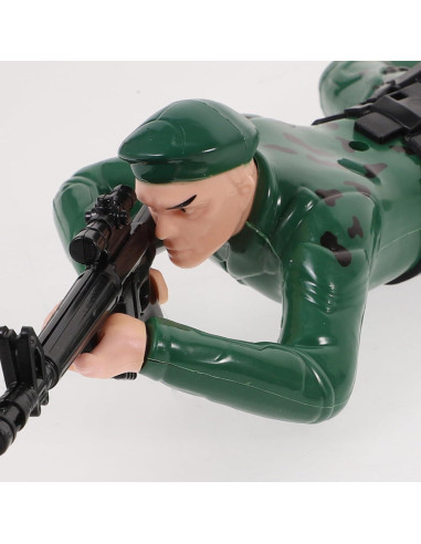 Juguete de Soldado Eléctrico HEMOTON 34x14 cm Escalador