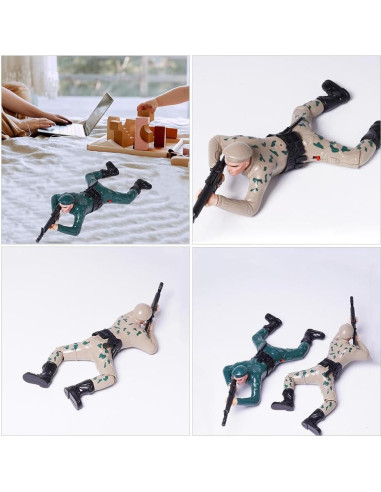 Juguete de Soldado Eléctrico HEMOTON 34x14 cm Escalador