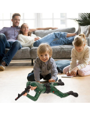 Juguete de Soldado Eléctrico HEMOTON 34x14 cm Escalador