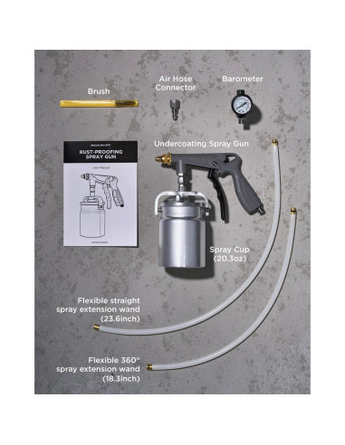 Pistola de Pulverización InoKraft IK01206001 Anticorrosivo 1,13kg