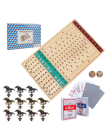 Juego de Mesa Carreras de Caballos Offelec 11 Caballos Metal