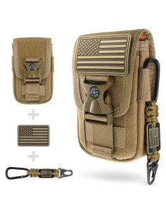 Funda táctica WYNEX para teléfono Molle con brújula