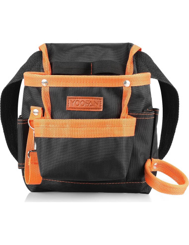 Bolsa de Herramientas YOOFAN Cinturón Naranja 6 Bolsillos