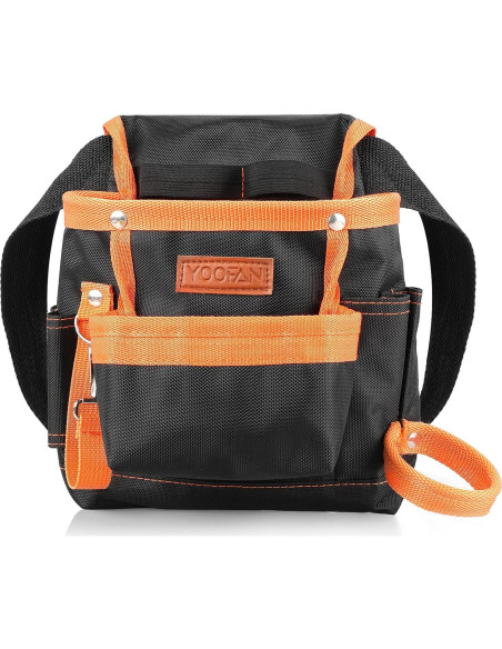 Bolsa de Herramientas YOOFAN Cinturón Naranja 6 Bolsillos Bolsa de Herramientas YOOFAN Cinturón Naranja 6 Bolsillos
