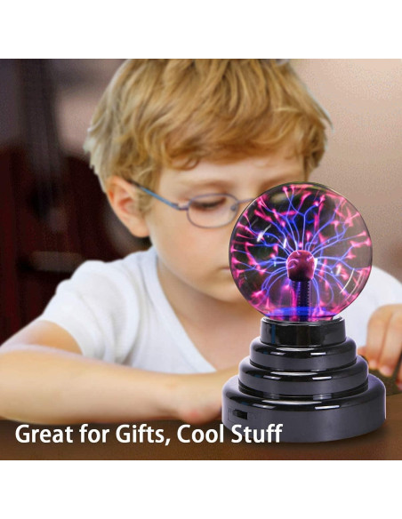 Esfera de Plasma Stemclas 7,62 cm USB Táctil Decorativa Esfera de Plasma Stemclas 7,62 cm USB Táctil Decorativa