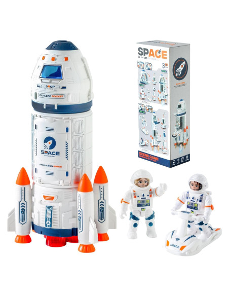 Juguete Cohete Espacial Wbzle con Astronauta y Efectos Juguete Cohete Espacial Wbzle con Astronauta y Efectos
