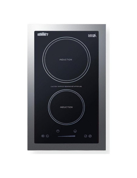Cocina de Inducción 2 Zonas Summit SINC2B115TK13 1800W Cocina de Inducción 2 Zonas Summit SINC2B115TK13 1800W