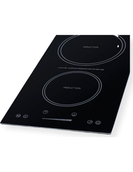 Cocina de Inducción 2 Zonas Summit SINC2B115TK13 1800W Cocina de Inducción 2 Zonas Summit SINC2B115TK13 1800W