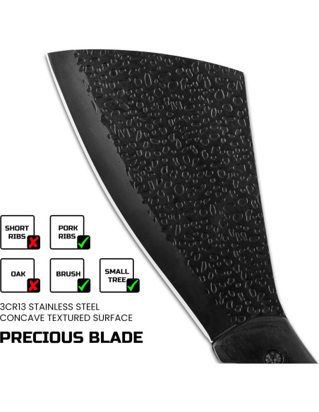 Hacha Táctica Leopcito 27.5 cm con Funda para Camping Hacha Táctica Leopcito 27.5 cm con Funda para Camping