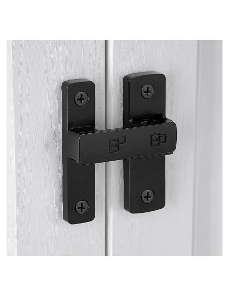 Cerradura de Puerta de Granja INIRET Negra 180 Grados Zinc Cerradura de Puerta de Granja INIRET Negra 180 Grados Zinc