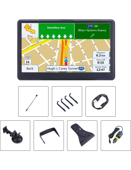 Navegador GPS LONGRUF 7" con Mapas 2025 y Actualización Vitalicia Navegador GPS LONGRUF 7" con Mapas 2025 y Actualización Vitalicia