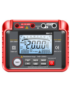 Probador Digital de Resistencia de Aislamiento KKnoon 250V-2500V