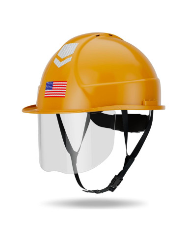 Casco de Seguridad DS-SMAAT Amarillo Ventilado ANSI