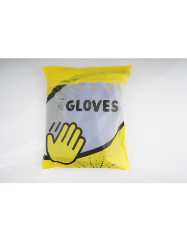 Guantes de Goma Haiou Largos Impermeables 64 cm Grande Azul