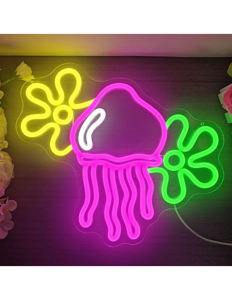 Luz de Neón Medusa LED Regulable Geeinar 30 cm Luz de Neón Medusa LED Regulable Geeinar 30 cm